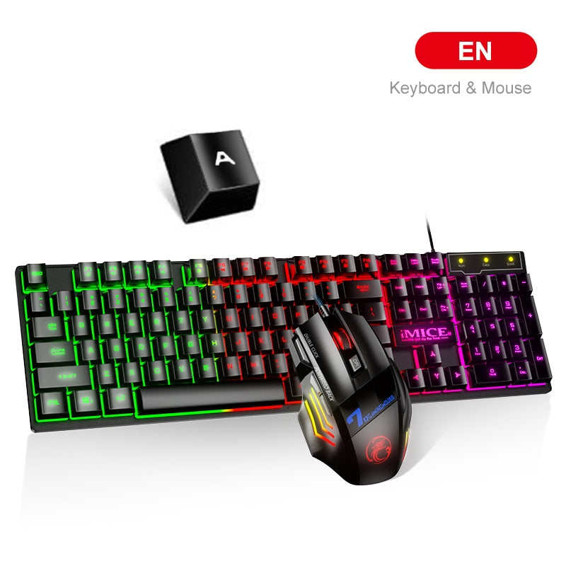 LED Backlit Gaming Keyboard & Mouse Combo