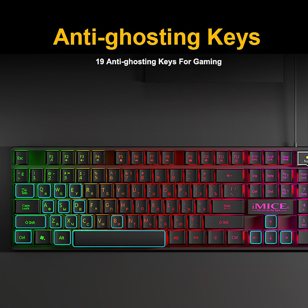 LED Backlit Gaming Keyboard & Mouse Combo