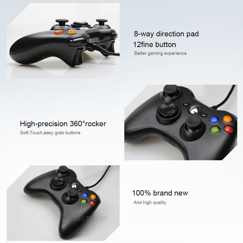 Wired USB 360 Game Controller for PC