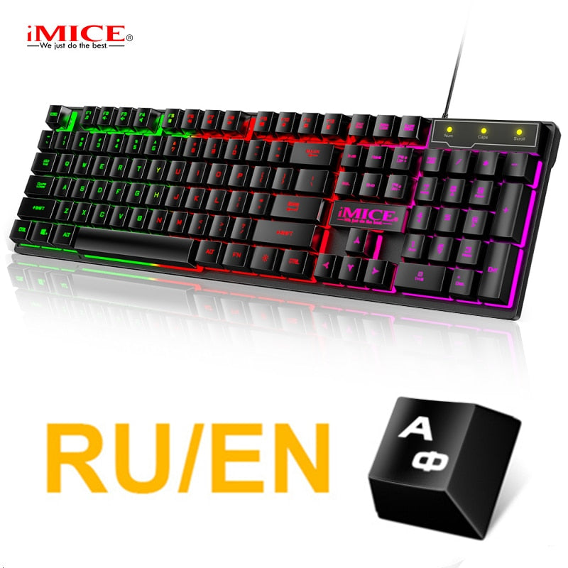LED Backlit Gaming Keyboard & Mouse Combo
